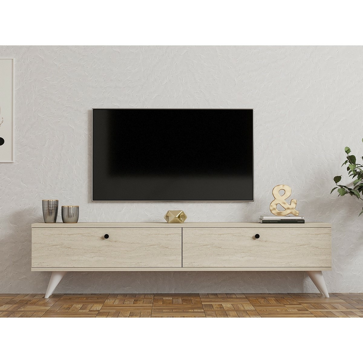 Televízny stolík Paris Travertine