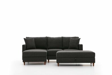 Sofa narożna Eva Lewa Antracyt
