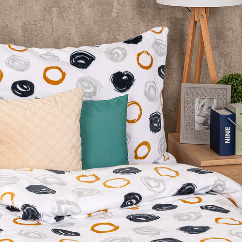 Lenjerie de pat din micro-flanelă 4Home Dotty, 140 x 200 cm, 70 x 90 cm