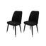Set mit 2 Hugo Black and Black Esszimmerstühlen