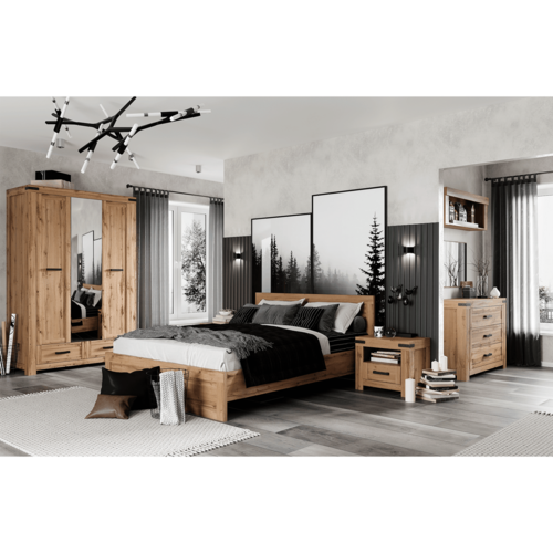 Komoda MORATIZ 3S, styl wotan