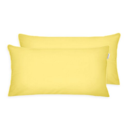 Tom Tailor Poszewka na poduszkę Percale Light Lemon, 40 x 80 cm