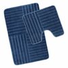 Set covoraşe baie Avangard Linii, albastru, 50 x 80 cm, 50 x 40 cm