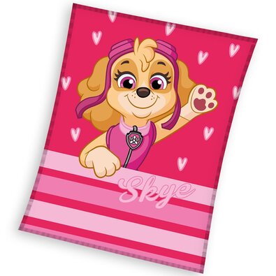 Carbotex Kocyk dziecięcy Paw Patrol Pilotka Skye,110 x 140 cm