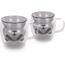 Lamart LT9126 2-dielna súprava pohárov Bear Vaso, 230 ml, čierna