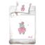 Víziló gyermek pamut ágynemű kiságyba, rózsaszín, 100 x 135 cm, 40 x 60 cm