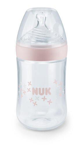 NUK Nature Sense láhev, 260ml Růžová