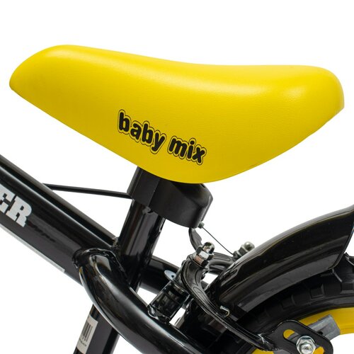 Bicicletă de echilibru Baby Mix Baby cu frânăTraveller, negru