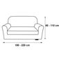 Contra multielasztikus kanapéhuzat  szürke, 180 - 220 cm