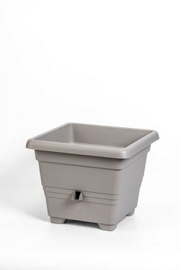 Plastia Samozavlažovací kvetináč Bergamot, sv. sivá, 60 x 60