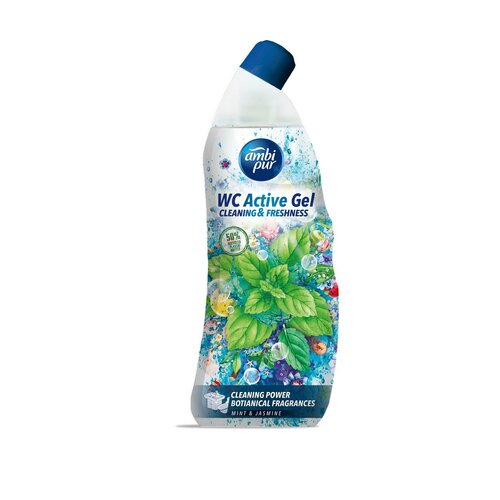 Ambipur WC Gel activ mentă și iasomie 750 ml