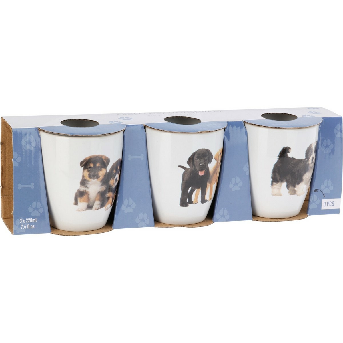Sada kameninových hrnků Dogs 3 ks, 220 ml - thumb (1)