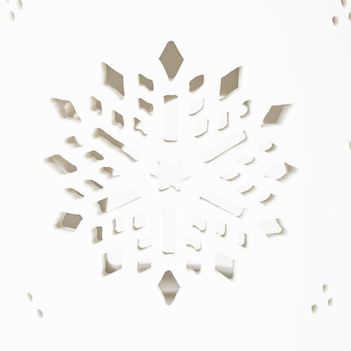 Porcelánová arómalampa Snow flower biela, 8,5 x 12 cm