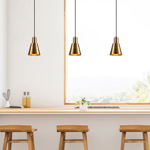 Lampa wisząca Kem - 6361, złoty-czarny