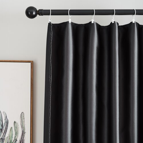 4Home Verdunkelungsvorhang mit Ringen Cairo Grau, 150 x 250 cm