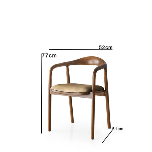 Jedálenská stolička PA Light Brown