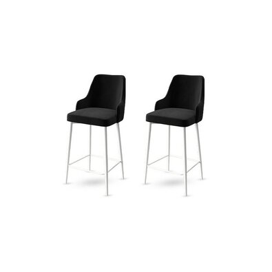 Set de scaune de bar Enox Black and White, 2 buc.