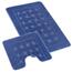Set covorașe de baie Bellatex Bany cu decupajRectangle albastru, 60 x 100, 60 x 50 cm