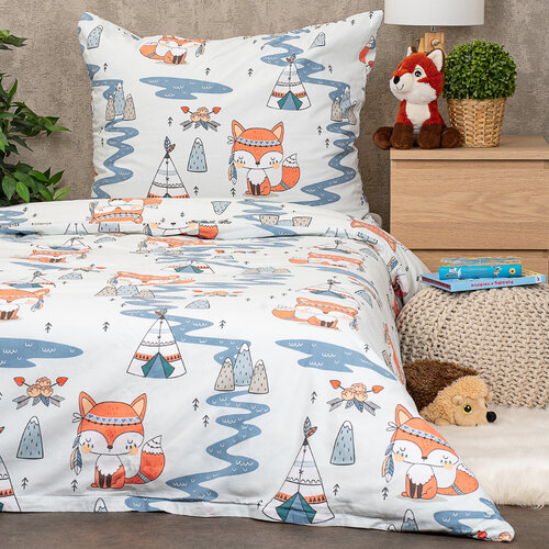 4Home Otroško bombažno posteljnino Indian fox, 140 x 200 cm, 70 x 90 cm