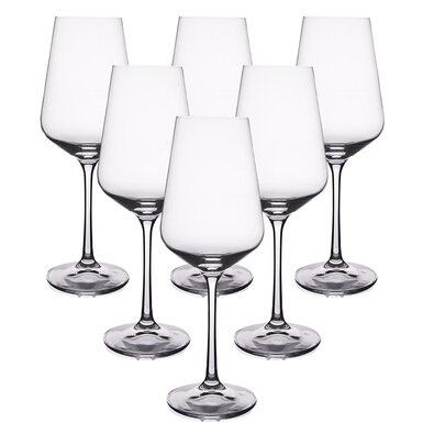 Crystalex 6-dielna sada pohárov na biele víno SANDRA, 0,45 l