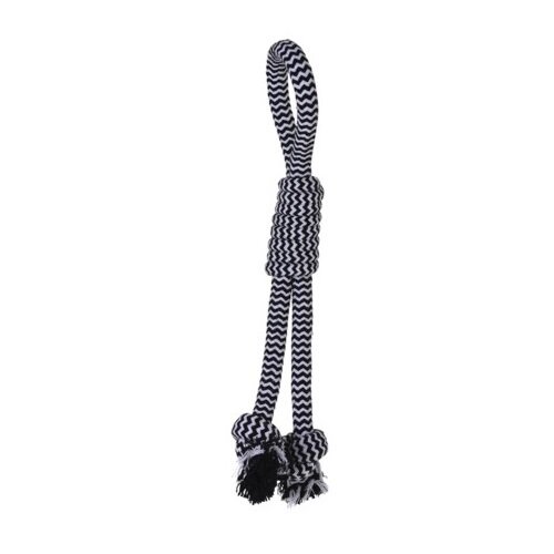 Hračka proe psov Black & White rope, 40 cm