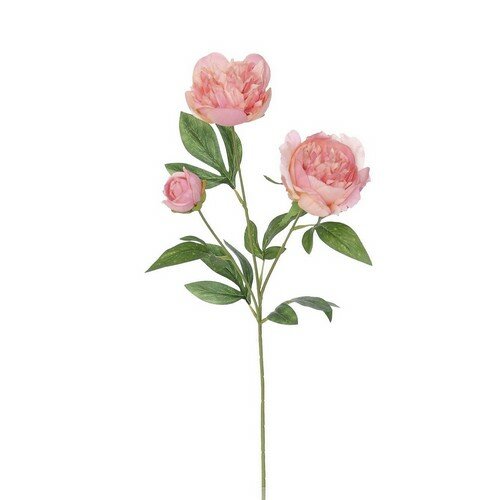 Umelá pivonka, 67 cm, ružová
