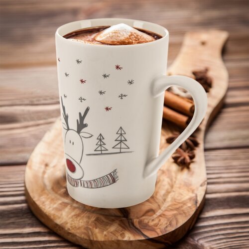 Orion Božični porcelánni hrnek Sob, 470 ml