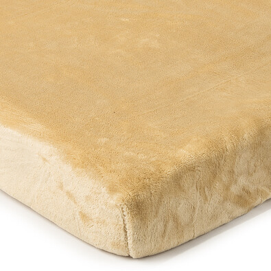 4Home Bettlaken Mikroflanell Beige, 90 x 200 cm