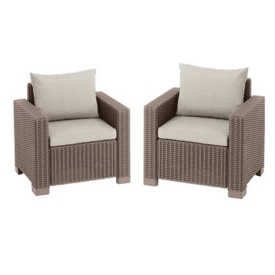 Set de scaune de grădină Keter California 83 x 68 x 72 cm, 2 bucăți, cappuccino