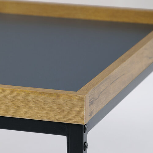 Couchtisch mit dekorativer Kante, 100 x 60 x 39 cm