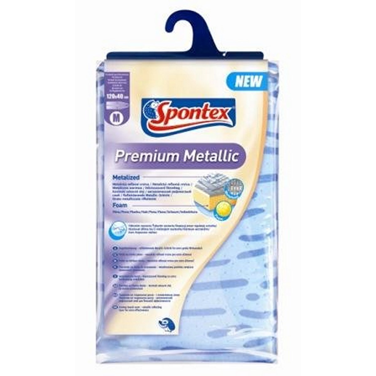 Spontex Premium Metallic poťah na žehliacu dosku 120 x 40 cm