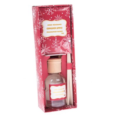 Set cadou Difuzor de parfum scorțișoară și măr +plic de parfum, 8,4 x 24,6 x 6,2 cm