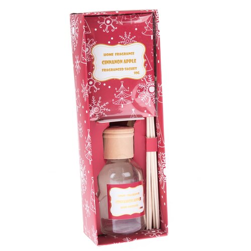 Set cadou Difuzor de parfum scorțișoară și măr +plic de parfum, 8,4 x 24,6 x 6,2 cm