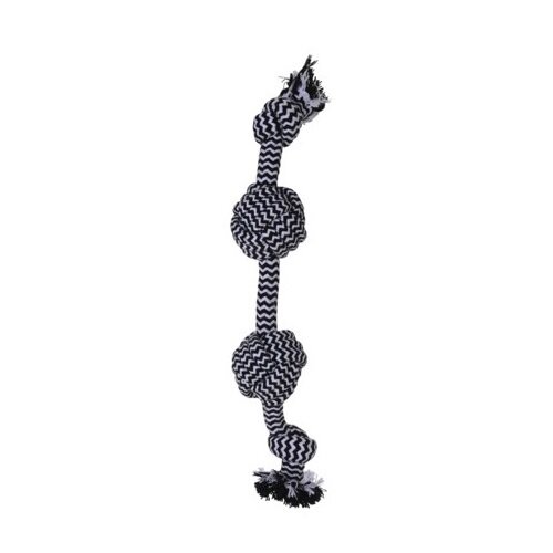 Jucărie pentru câini Black  White rope, 40 cm