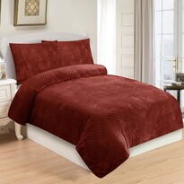 Lenjerie de pat cu microprosopetă Trinity burgundy, 140 x 200 cm, 70 x 90 cm