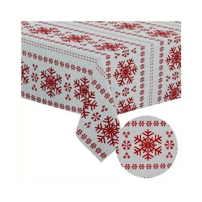 Față de masă de Crăciun Scandi White Christmas, 110 x 160 cm