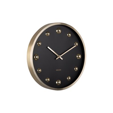 Karlsson 5971BK design falióra fekete, 35 cmátmérővel