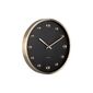 Karlsson 5971BK design ceas de perete negru, diametru 35 cm