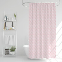 Poly zuhanyfüggöny, rózsaszín, 180 x 180 cm