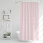 Zasłona prysznicowa Poly różowy, 180 x 180 cm