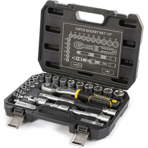 Fieldmann FDG 5022-23R set de chei tubulare, 23 piese