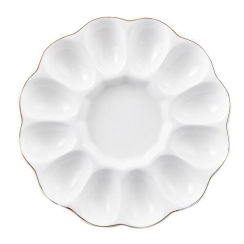 Farfurie pentru ouă din porțelan Florina Classic ,21 cm