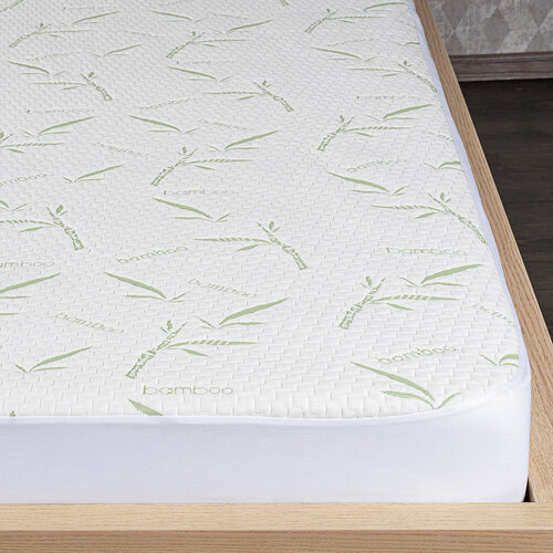 4Home Bamboo Matratzenschoner mit Saum, 160 x 200 cm + 30 cm