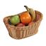 Kesper 17822 Brot- und Obstkorb, braun, 28 x 21 x 13 cm