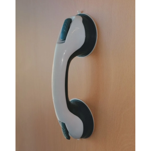 Spirella Uchwyt do łazienki z przyssawkami SAFE, biały, 29 cm