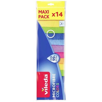 Vileda Colors mikroszálas törlőkendő, 14 db