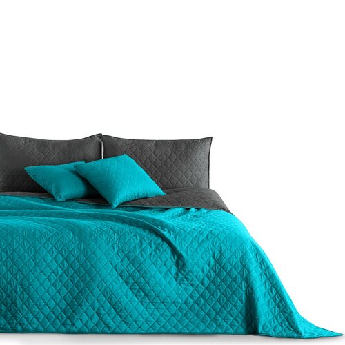 DecoKing Покривало для ліжка Axel темно-синій/сірий, 170 x 210 см