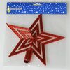 Vánoční špice Hvězda červená, 20 cm