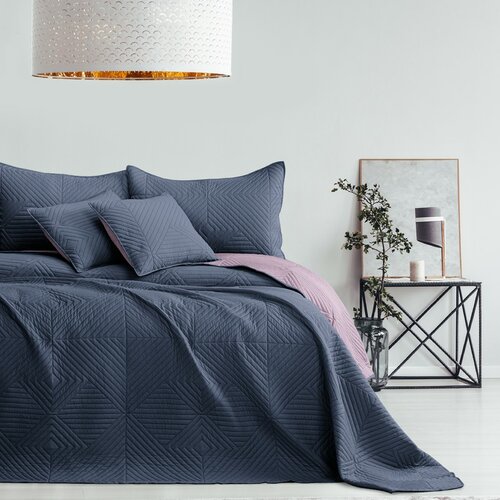 AmeliaHome Prekrivalo za posteljo Softa charcoal -mauve, 220 x 240 cm