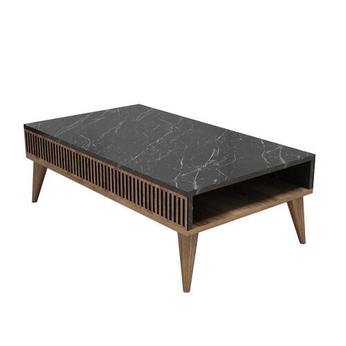 Couchtisch Milan Walnut Black